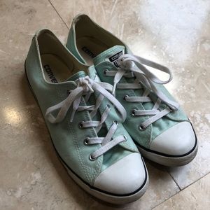 Aqua Converse All Star Shoes